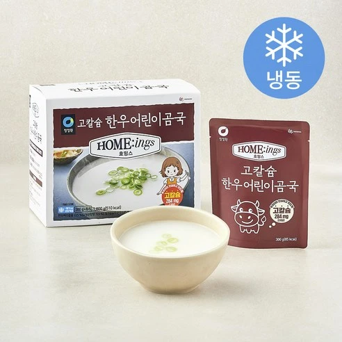 [ㅋㅍ]청정원 호밍스 고칼슘 한우 어린이 곰국 6개입 (냉동), 1.8kg, 1개, 1.8kg × 1개( 9,890원, 13% 할인)