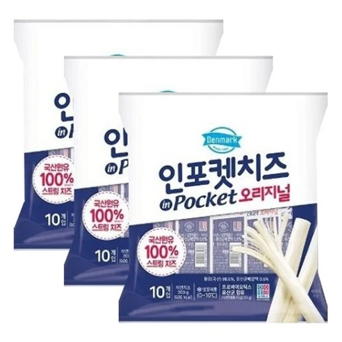 [ㅋㅍ]동원 덴마크 인포켓치즈 오리지널, 20g, 30개( 20,680원, 18% 할인)