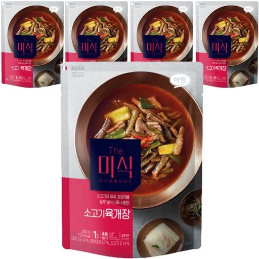 [ㅋㅍ]더미식 소고기 육개장, 350g, 5개( 13,200원, 32% 할인)