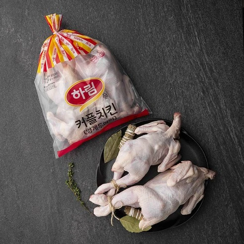 [ㅋㅍ]하림 커플치킨 통닭 백숙용 (냉장) 2입, 1.1kg, 1개, 1.1kg × 1개( 7,840원, 30% 할인)