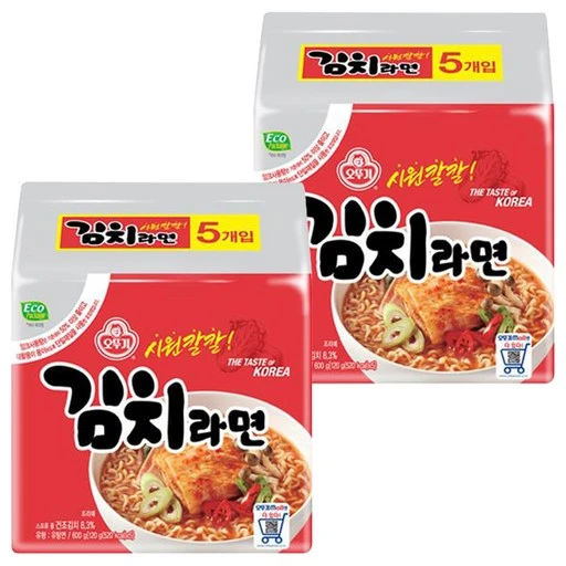 [ㅋㅍ]오뚜기 김치라면 120g, 10개( 4,980원, 18% 할인)