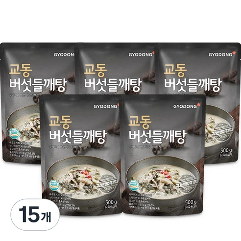 [ㅋㅍ]교동 버섯들깨탕, 500g, 15개( 42,150원, 23% 할인)
