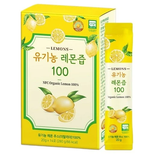 [ㅋㅍ]올바른건강식품 유기농 레몬즙 100 14p, 20g, 1개( 4,400원, 32% 할인)