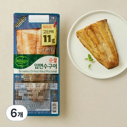[ㅋㅍ]비비고 순살 임연수 구이 (냉장), 60g, 6개, 60g × 6개( 19,410원, 21% 할인)