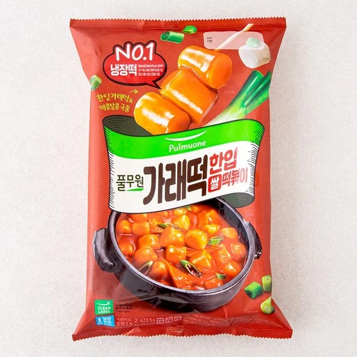 [ㅋㅍ]풀무원 가래떡 한입 떡볶이 2인분, 423.5g, 1개( 3,380원, 36% 할인)