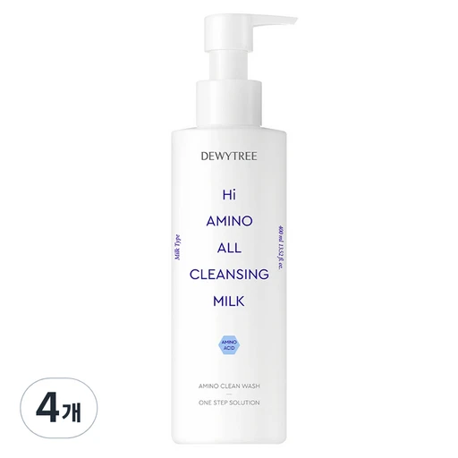[ㅋㅍ]듀이트리 하이 아미노 올 클렌징 대용량 밀크, 400ml, 4개( 40,770원, 40% 할인)