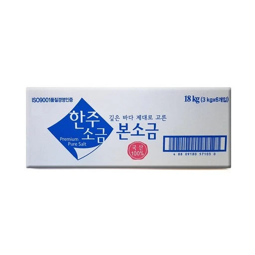 [ㅋㅍ]한주 본소금, 3kg, 6개( 14,960원, 33% 할인)