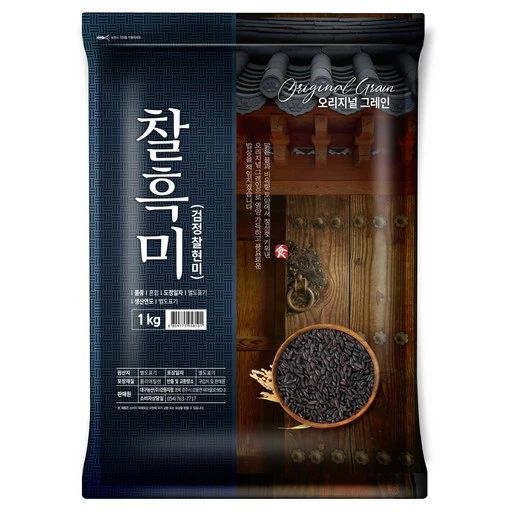 [ㅋㅍ]오리지널그레인 찰흑미, 1kg, 1개( 5,980원, 22% 할인)
