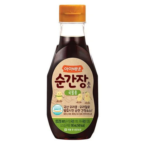 [ㅋㅍ]아이배냇 순 간장소스, 국물용, 190ml, 1개( 3,600원, 22% 할인)