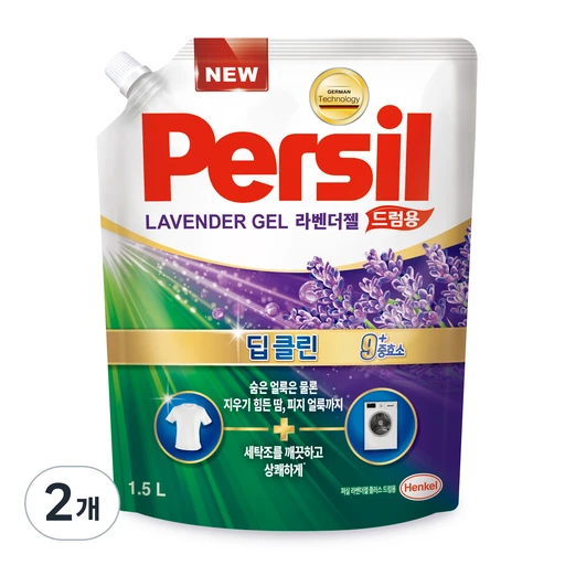 [ㅋㅍ]퍼실 딥클린 라벤더젤 플러스 드럼용 액상세제 라벤더 코튼향 리필( 10,140원, 18% 할인)