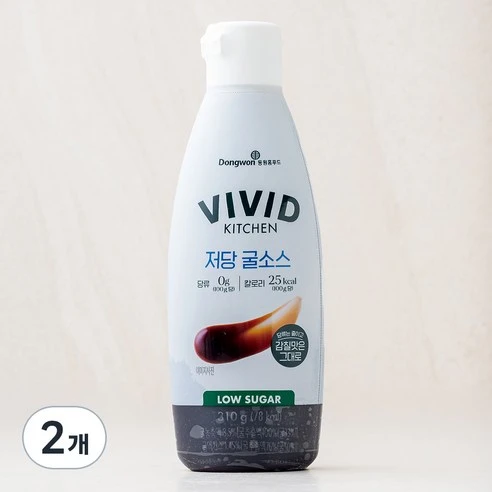 [ㅋㅍ]비비드키친 저당 굴소스, 310g, 2개( 5,940원, 32% 할인)