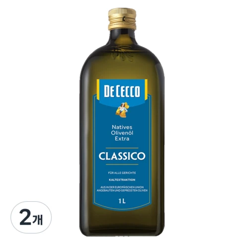 [ㅋㅍ]데체코 올리오 엑스트라버진 디 올리바, 1L, 2개, 1L × 2개( 35,000원, 13% 할인)