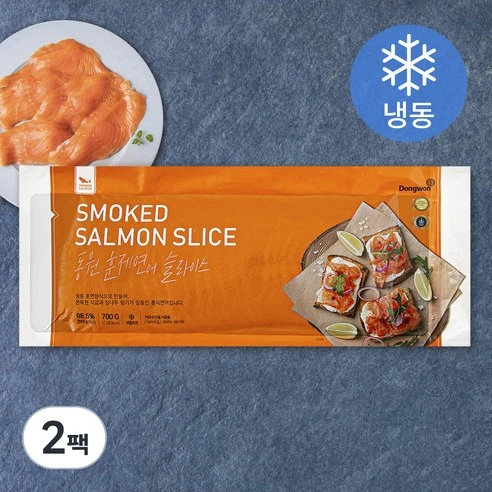 [ㅋㅍ]동원 연어훈제 슬라이스 (냉동), 700g, 2팩, 700g × 2팩( 34,660원, 30% 할인)