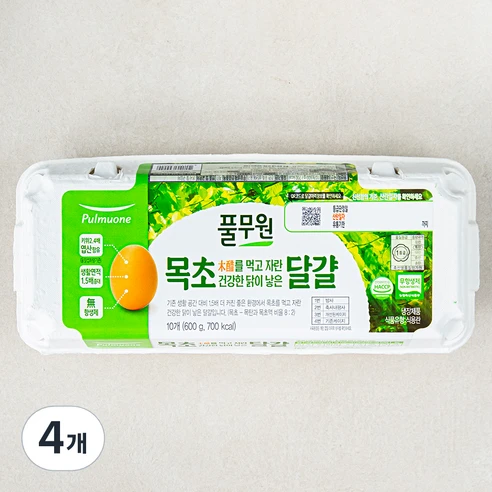 [ㅋㅍ]풀무원 1+등급 목초란, 10구, 4개( 26,320원, 30% 할인)