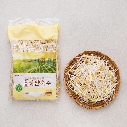 [ㅋㅍ]곰곰 뿌리를 다듬어 간편한 하얀숙주 500g, 1봉( 1,440원, 10% 할인)