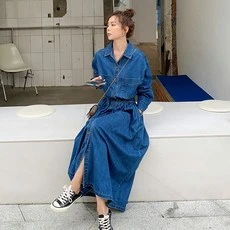 [ㅋㅍ]ZENCY 젠시 리바이 셔츠 데님원피스 여성롱원피스 청원피스( 23,700원, 31% 할인)