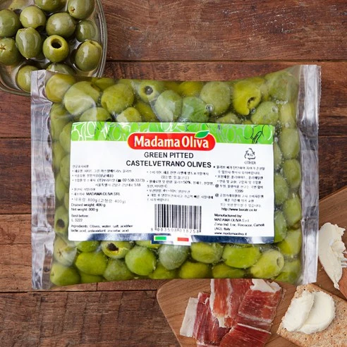 [ㅋㅍ]마다마올리바 피티드 그린 카스텔베트라노 올리브, 800g, 1개, 800g × 1개( 13,500원, 10% 할인)