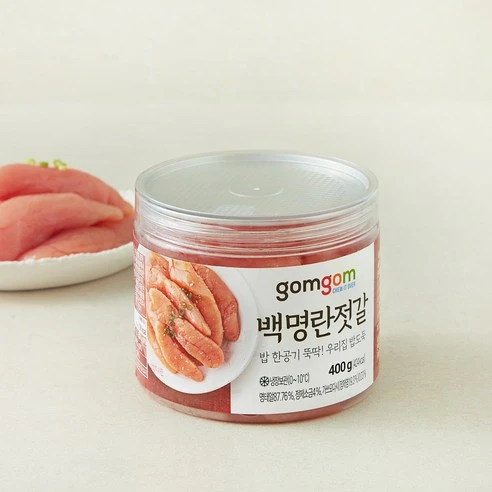 [ㅋㅍ]곰곰 백명란 젓갈, 400g, 1개, 400g × 1개( 9,310원, 16% 할인)