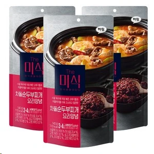 [ㅋㅍ]더미식 차돌순두부찌개 양념, 140g, 3개 ( 3,600원 )
