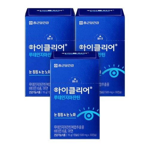 [ㅋㅍ]아이클리어 루테인지아잔틴, 30정, 3개, 30정 × 3개( 20,900원, 13% 할인)