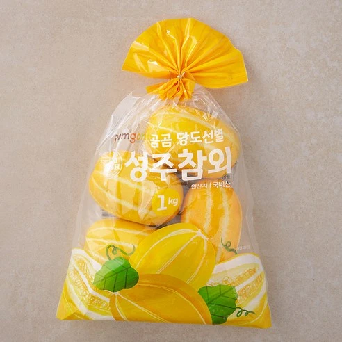 [ㅋㅍ]곰곰 당도선별 성주참외, 1kg (4~5입..., 1봉( 7,770원, 20% 할인)