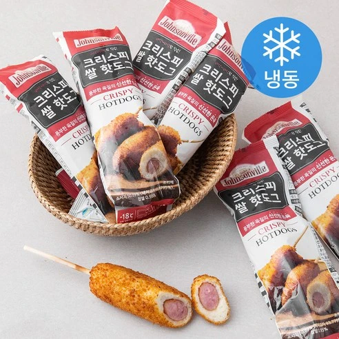 [ㅋㅍ]쟌슨빌 크리스피 쌀 핫도그 (냉동), 80g, 1개입, 7개( 9,080원, 17% 할인)