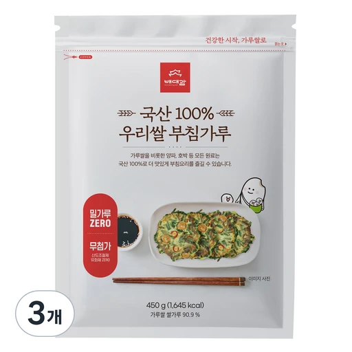 [ㅋㅍ]배대감 우리쌀 부침가루, 450g, 3개( 5,970원, 33% 할인)