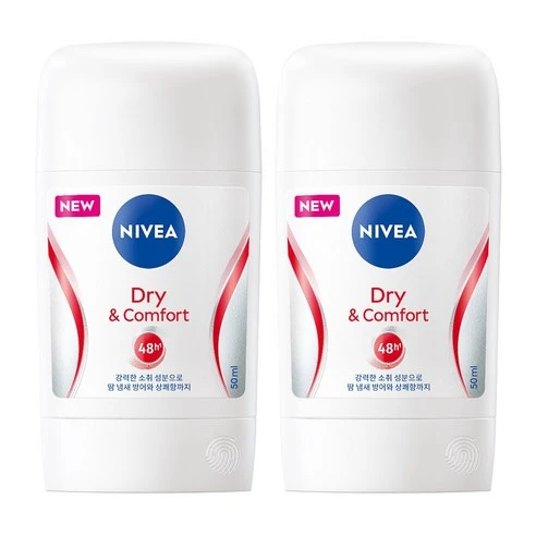 [ㅋㅍ]니베아 데오드란트 스틱 드라이 콤포트 50ml x 2입, 2개( 11,640원, 21% 할인)