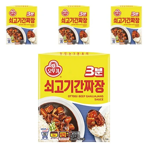 [ㅋㅍ]오뚜기3분 쇠고기 간짜장, 200g, 4개( 3,960원, 35% 할인)