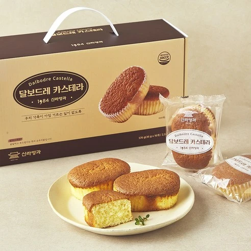 [ㅋㅍ]신라명과 달보드레 카스테라, 576g, 1박스, 576g × 1박스( 15,120원, 20% 할인)
