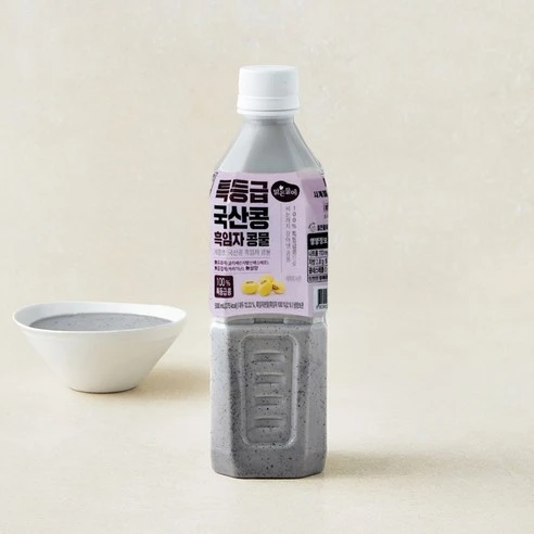 [ㅋㅍ]맑은물에 특등급 국산콩 흑임자 콩물, 500ml, 1개, 500ml × 1개( 3,780원, 15% 할인)