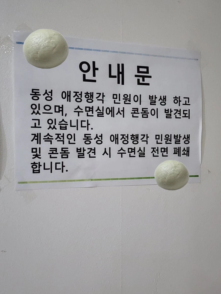 동성 애정행각에 열받은 찜질방 사장님 ㄷㄷ.jpg