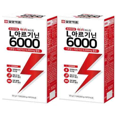 [ㅋㅍ]일양약품 L 아르기닌 6000 15p, 300g, 2개( 17,350원, 30% 할인)