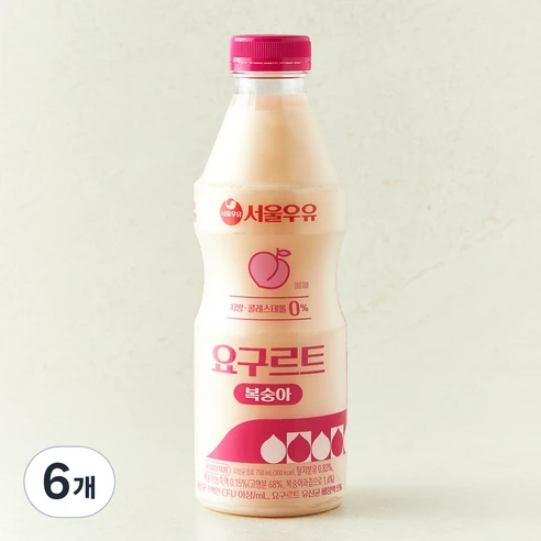 [ㅋㅍ]서울우유 요구르트 복숭아( 1,980원, 76% 할인)