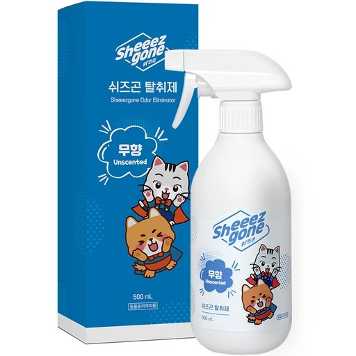 [ㅋㅍ]쉬즈곤 반려동물 탈취제 동물용의약외품, 500ml, 1개( 9,670원, 23% 할인)