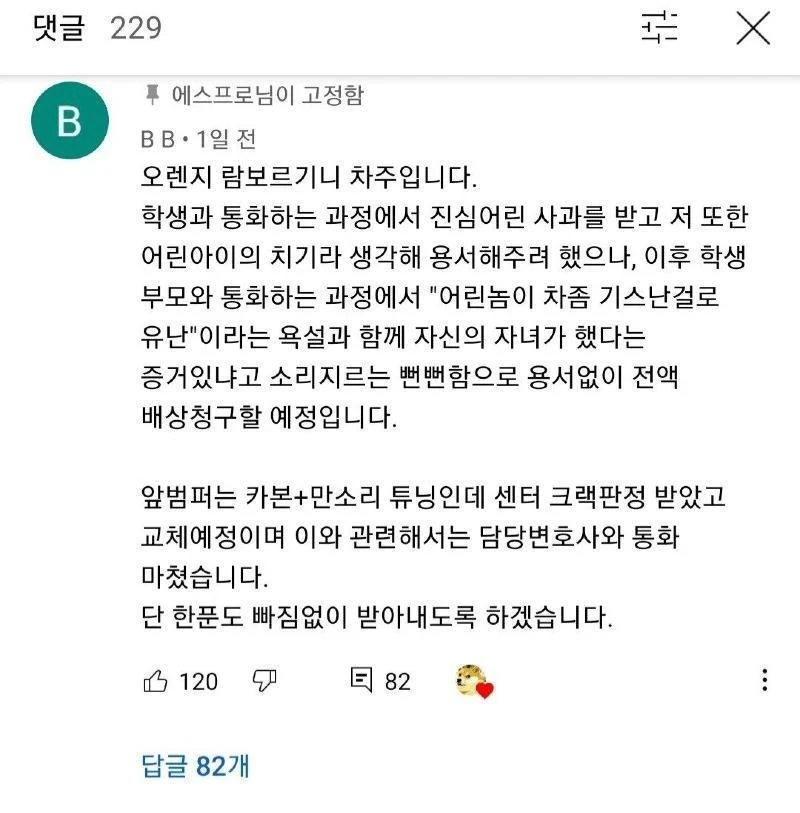 람보르기니에 재미로 자전거로 들이박는 ㄷㄷ.jpg