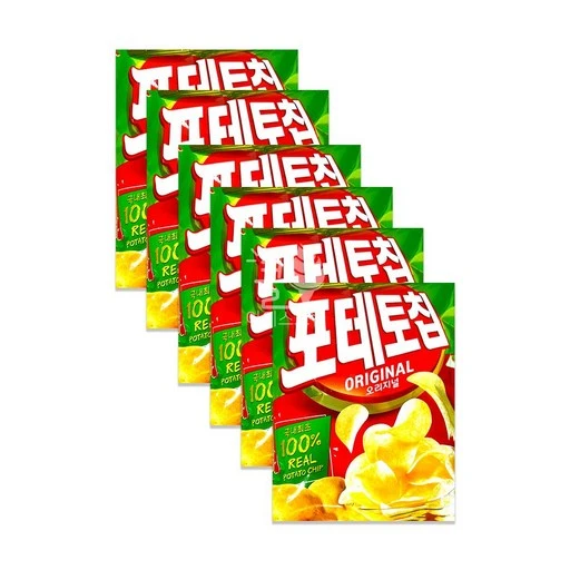[ㅋㅍ]포테토칩 오리지널, 60g, 4개( 4,680원, 90% 할인)