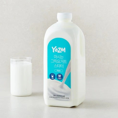 [ㅋㅍ]요즘 마시는 그릭요거트 스타터 플레인, 1개, 1개입, 1.8L( 5,780원, 16% 할인)