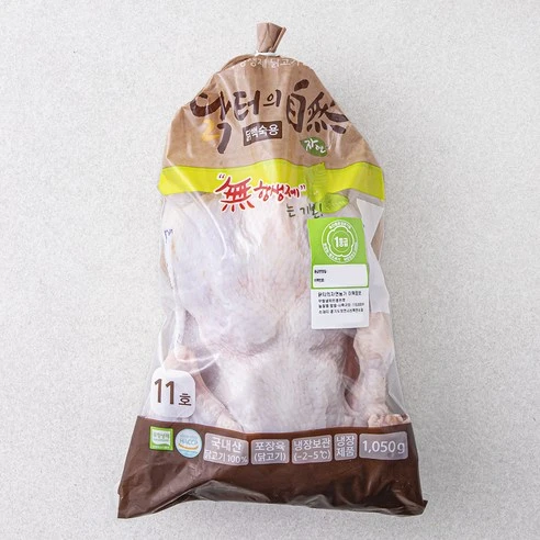 [ㅋㅍ]마니커 닭터의자연 무항생제 인증 1등급 닭백숙용 11호 (냉장), 1050g, 1개, 1050g × 1개( 7,330원, 20% 할인)