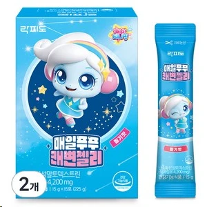 [ㅋㅍ]락피도 아연가득 면역젤리 15p, 225g, 2개 ( 9900원 )