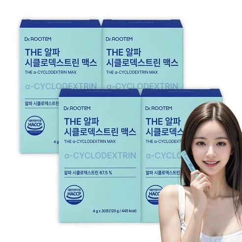 [ㅋㅍ]닥터루템 알파 cd 사이클로덱스트린 싸이클로 분말 식약청인증, 30회분, 4박스( 51,480원, 31% 할인)