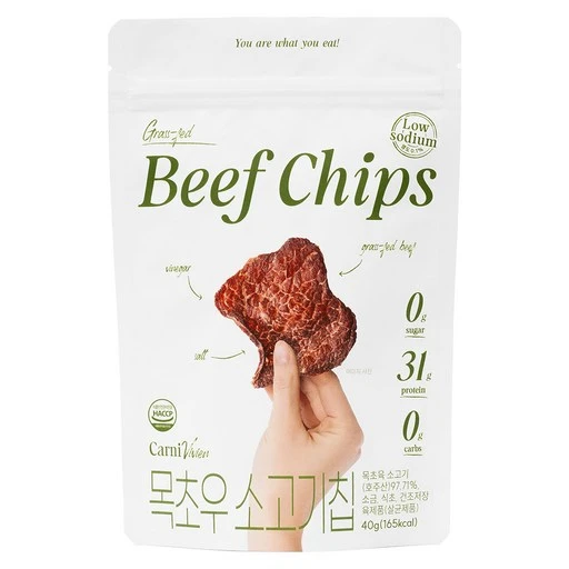 [ㅋㅍ]카니비비안 목초우 소고기칩, 40g, 1개( 12,500원, 18% 할인)