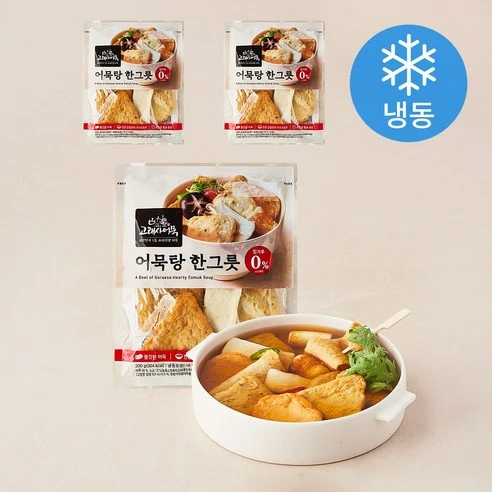[ㅋㅍ]고래사어묵 어묵탕 한그릇 (냉동), 200g, 3개, 200g × 3개( 11,700원, 10% 할인)
