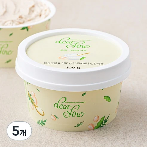 [ㅋㅍ]디어파인 두유 그릭요거트, 100g, 5개( 11,270원, 20% 할인)