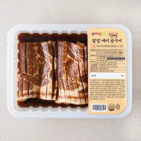 [ㅋㅍ]곰곰 칼집 돼지 왕구이 (냉장), 1kg, 1개( 11,890원, 18% 할인)