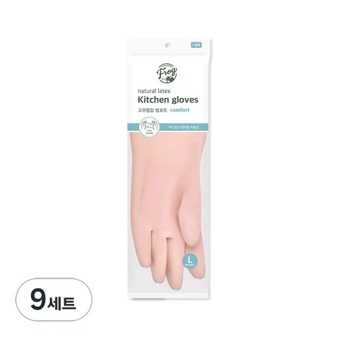 [ㅋㅍ]프로그 라텍스 컴포트 고무장갑( 11,750원, 30% 할인)