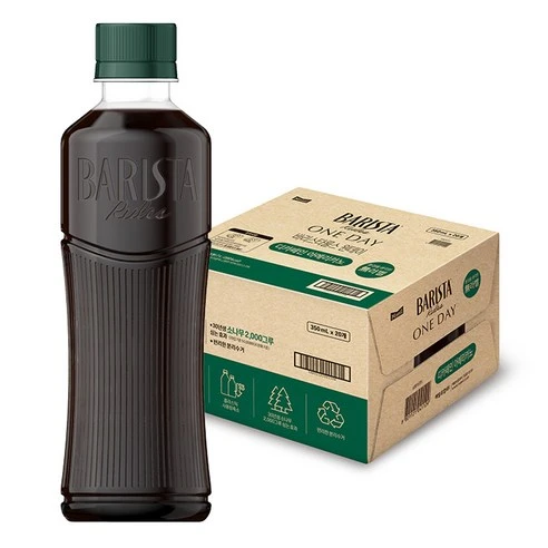 [ㅋㅍ]바리스타룰스 원데이 디카페인 아메리카노 무라벨, 350ml, 20개, 350ml × 20개( 15,670원, 22% 할인)