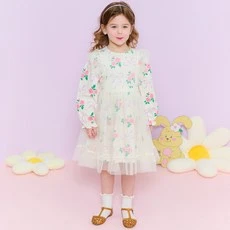 [ㅋㅍ]헤이미니 여아용 플라워 리본 샤 원피스( 22,100원, 20% 할인)