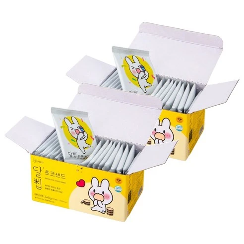 [ㅋㅍ]달칩 초코샌드 20p, 240g, 2개, 240g × 2개( 18,940원, 22% 할인)