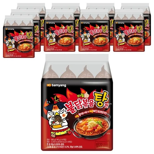 [ㅋㅍ]불닭 볶음탕면 145g, 40개, 40개( 39,460원, 13% 할인)